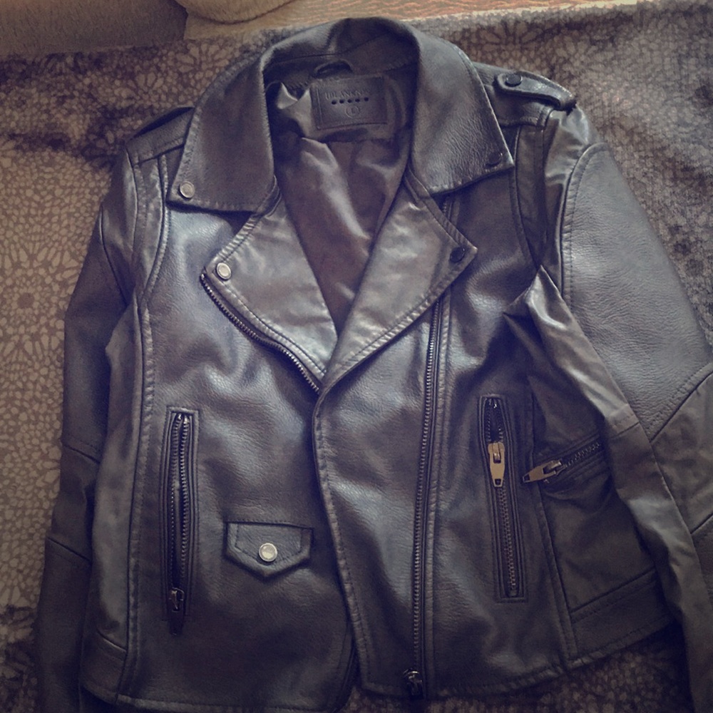 Dark grey Brand-new leather jacket